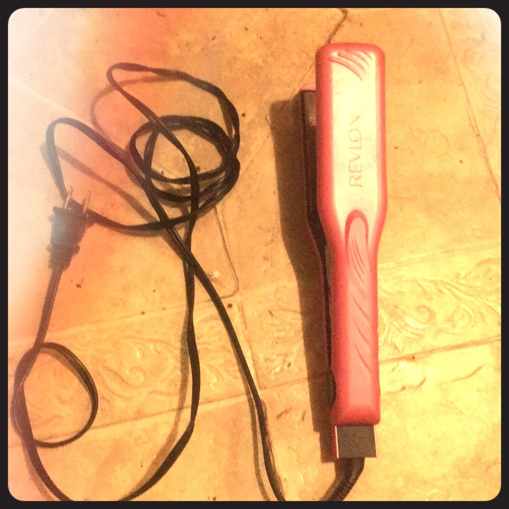 A straightener and worked perfectly fine
